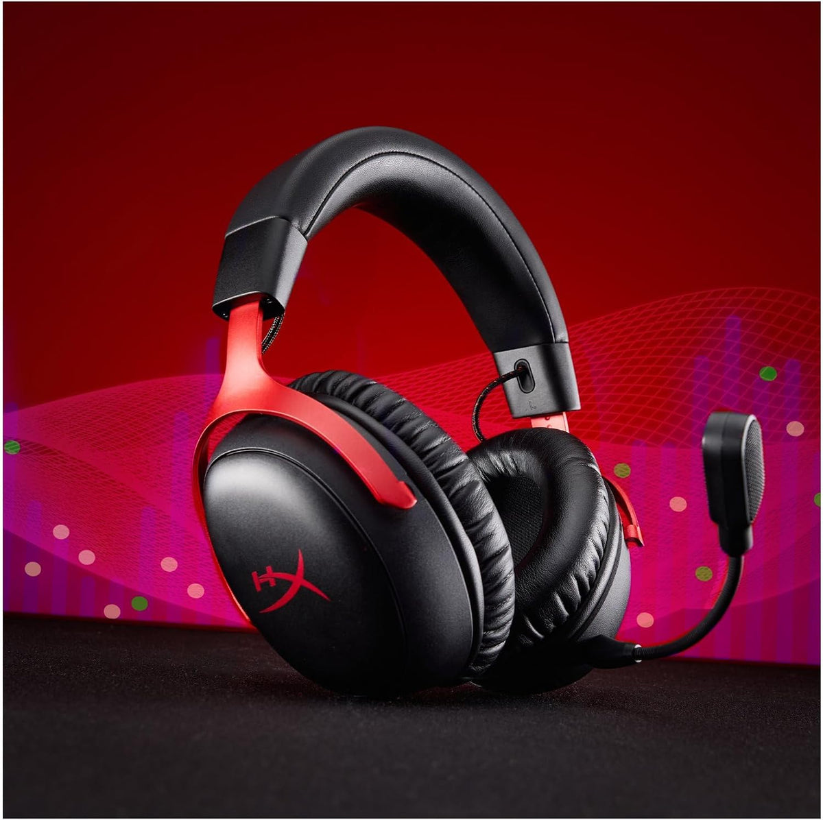 HyperX Cloud III S – Wireless Gaming Headset for PS5, PS4, Switch, PC, Mac, and Mobile, Up to 120-Hour (2.4GHz) / 200-Hour (Bluetooth) Battery, 53mm Angled Drivers, Detachable Mic – Black