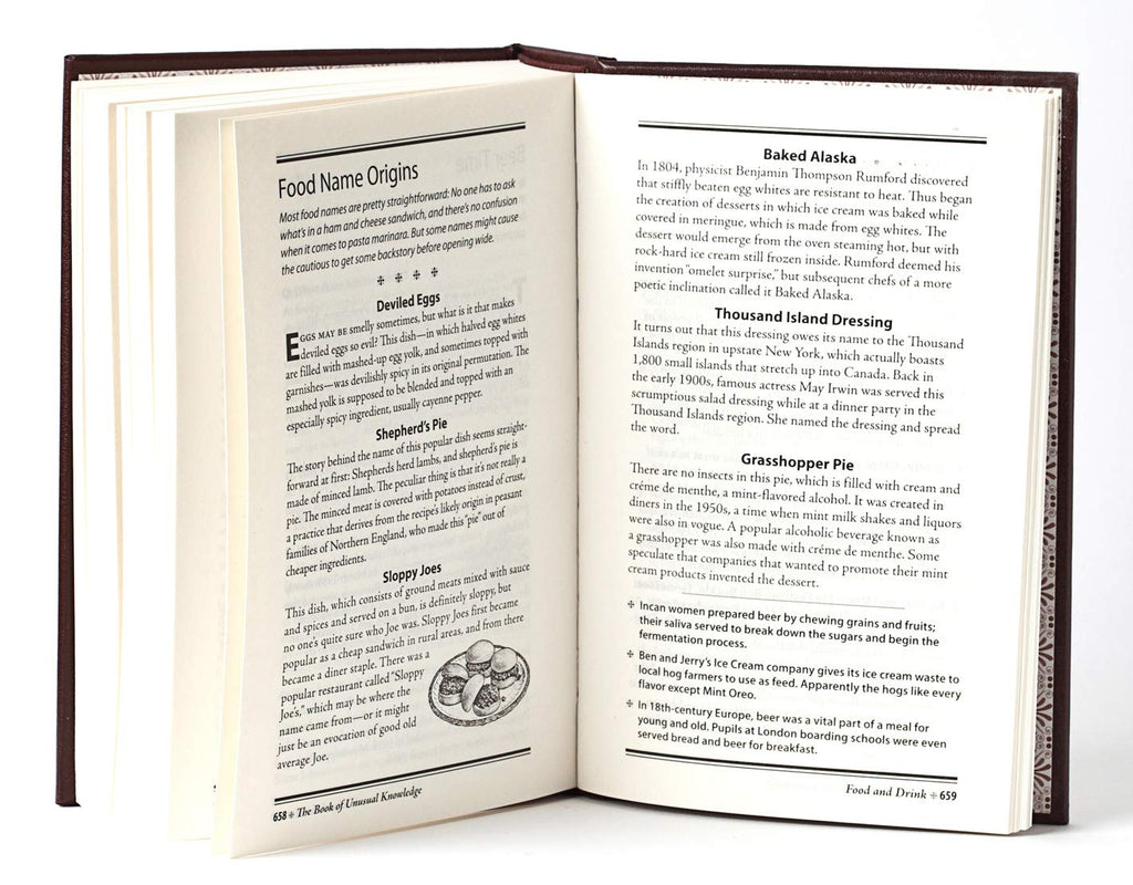 The Book of Unusual Knowledge: Big Book of Fascinating Facts & Information | Hardcover Gift for Trivia Buffs, Curious Minds, Adults, Dad & Knowledge Seekers