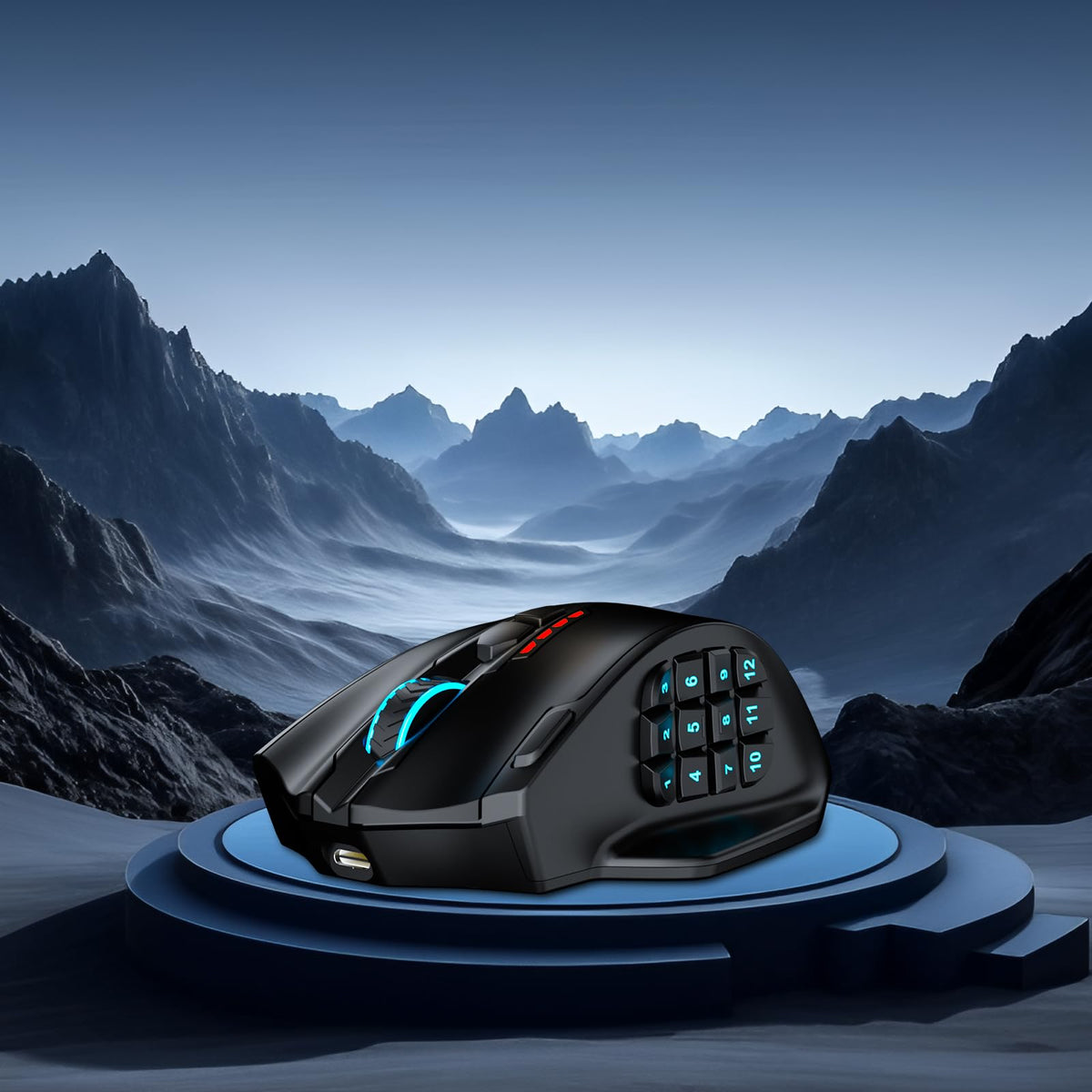 Redragon M908 Wired MMO RGB Gaming Mouse 12400 DPI Remapping Keys