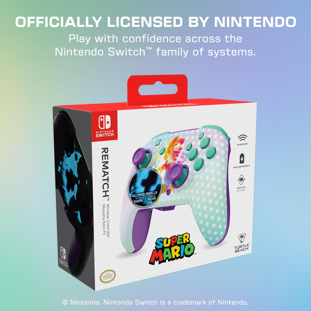 Turtle Beach Rematch Wireless Controller Super Mario Star Nintendo Switch 2
