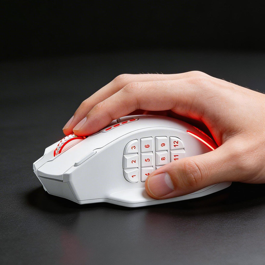 Redragon M908 Wired MMO RGB Gaming Mouse 12400 DPI Remapping Keys