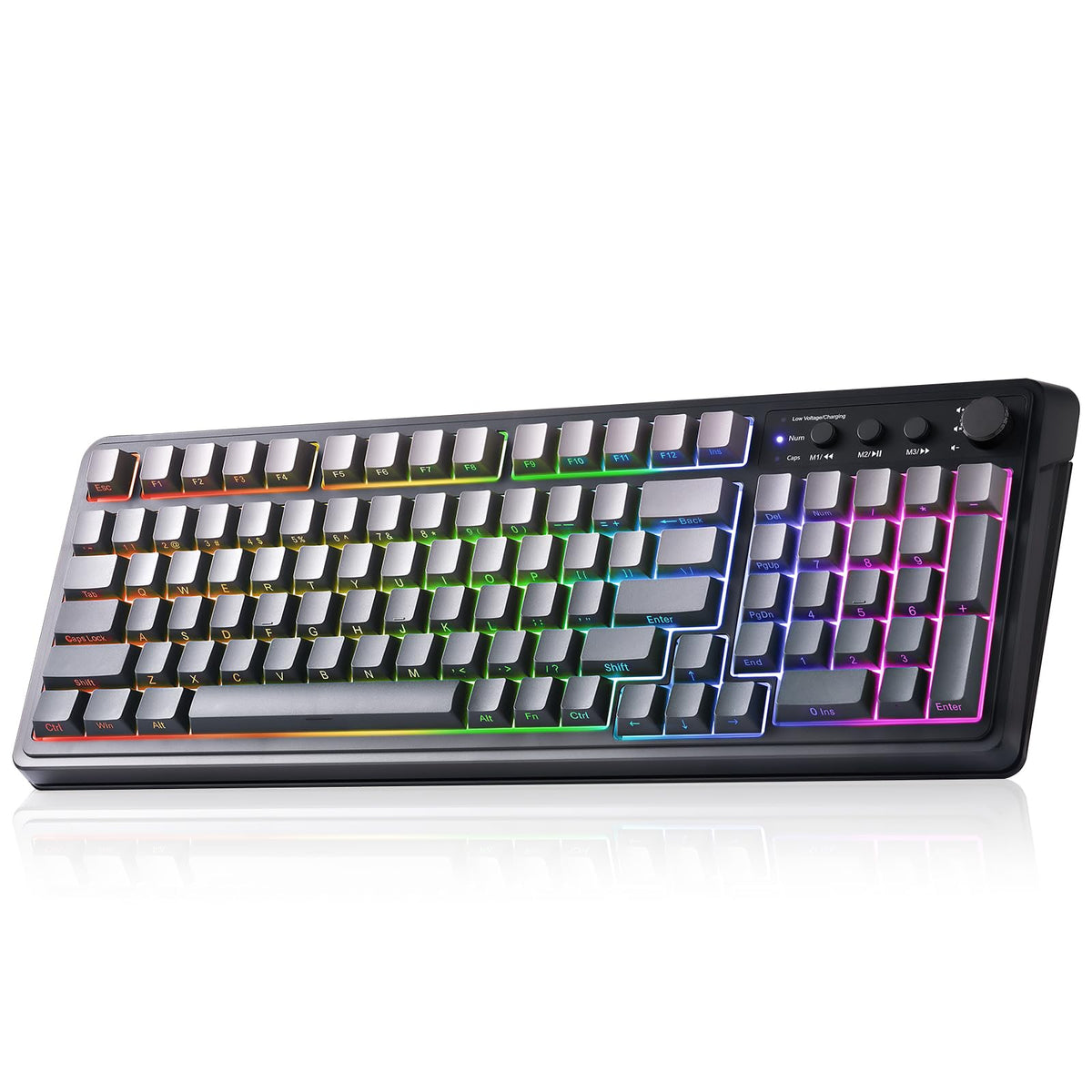 AULA 99 Key Keyboard, Wireless Gaming Keyboard Bluetooth Computer Keyboards