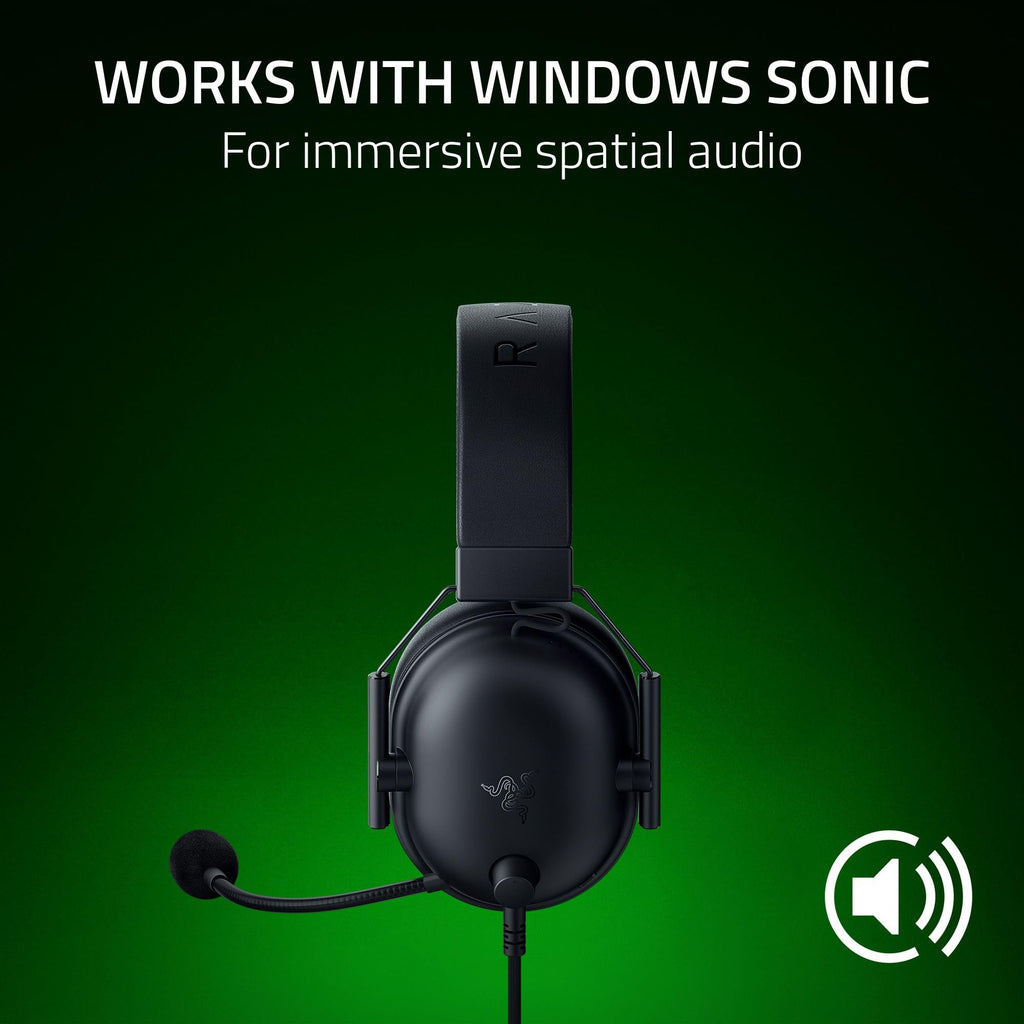 Razer BlackShark V2 X Wired PlayStation Gaming Headset, Black