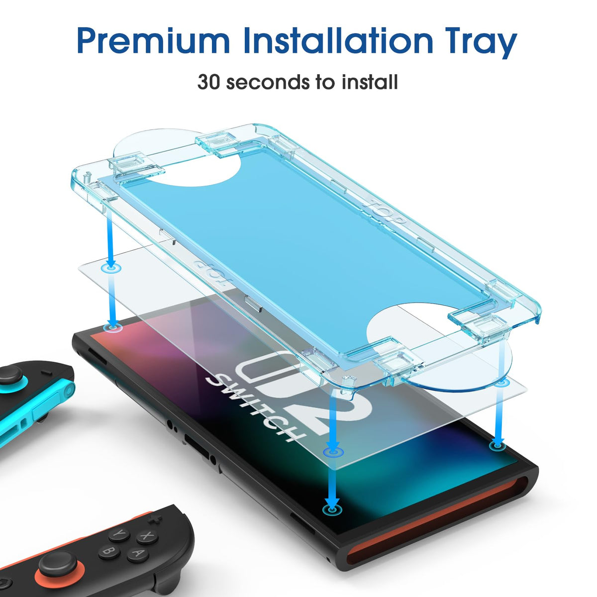 amFilm Auto-Alignment OneTouch for Nintendo Switch 2 Screen Protector 2025