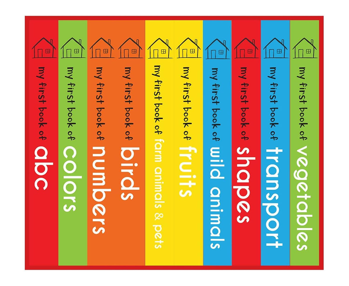 My First Library: Boxset of 10 Board Books for Kids