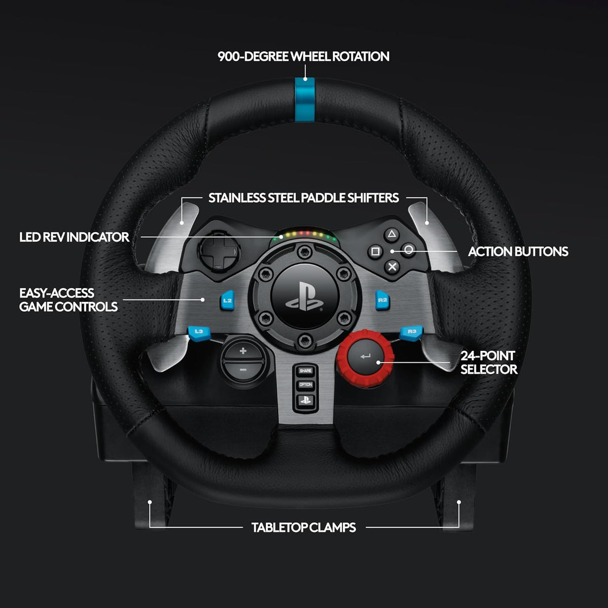 Logitech G29 Racing Wheel and Pedals for PS5/PS4/PC