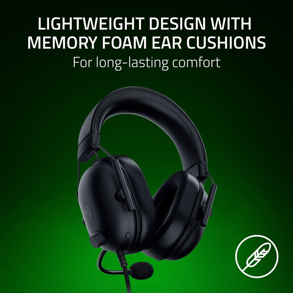 Razer BlackShark V2 X Wired PlayStation Gaming Headset, Black