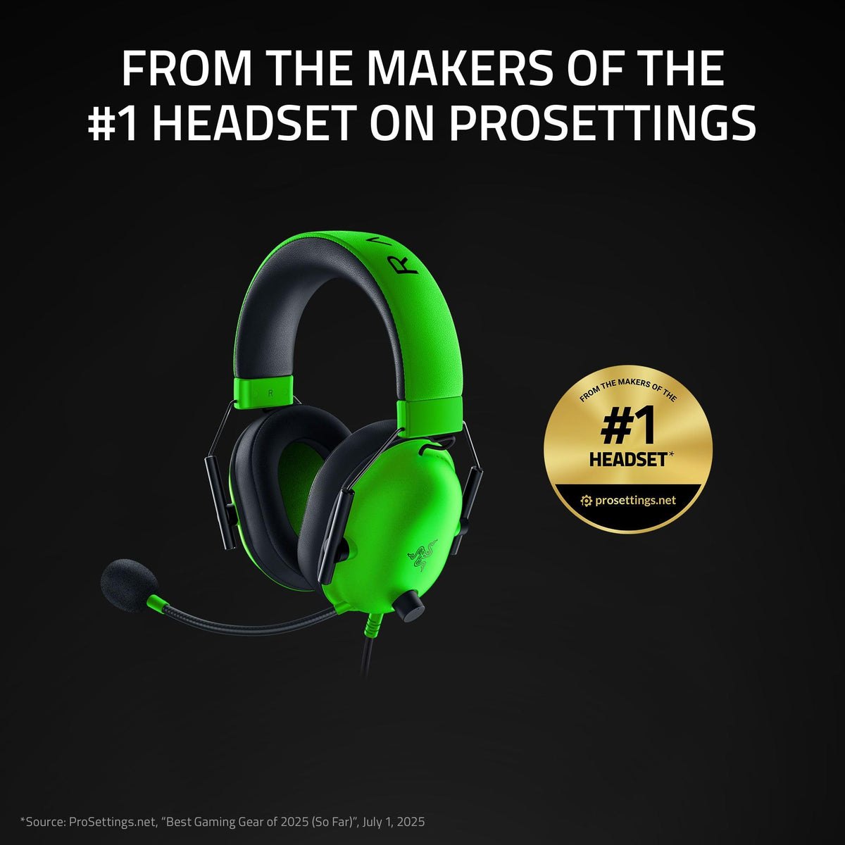 Razer BlackShark V2 X Wired PlayStation Gaming Headset, Black