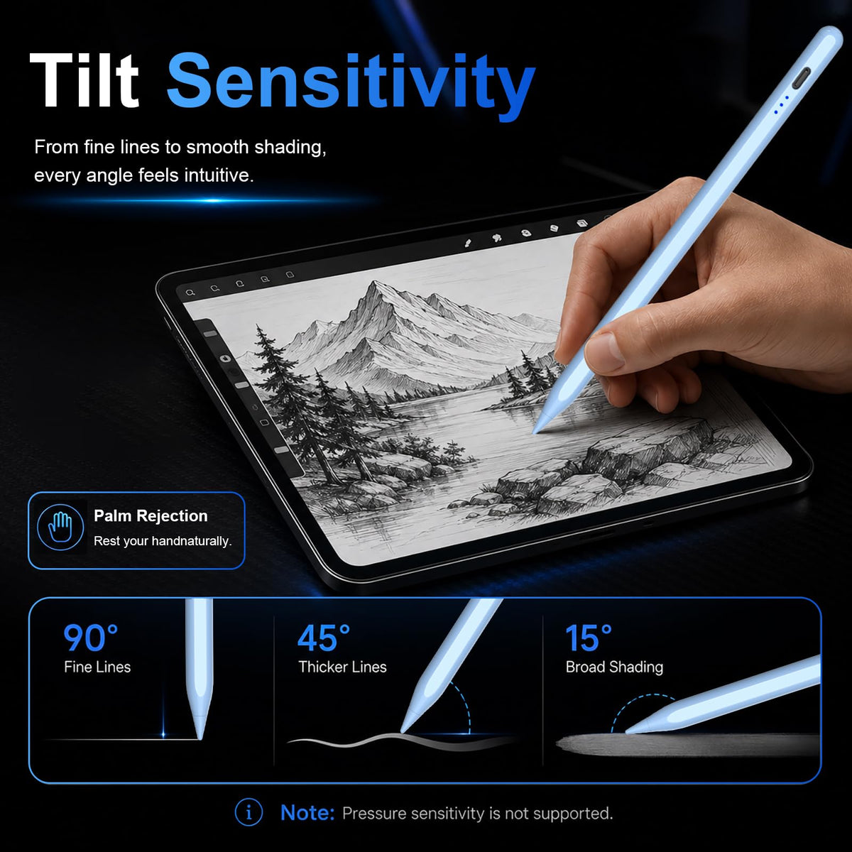 HATOKU Stylus Pen for Apple iPad 2018-2026 Magnetic for Note-Taking Drawing