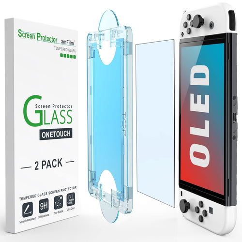 amFilm Auto-Alignment OneTouch for Nintendo Switch 2 Screen Protector 2025