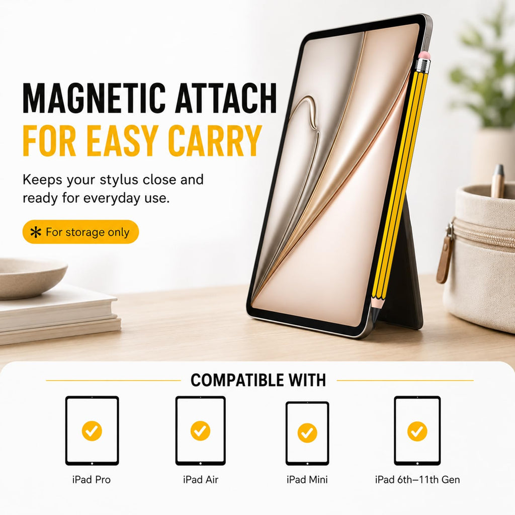 HATOKU Stylus Pen for Apple iPad 2018-2026 Magnetic for Note-Taking Drawing