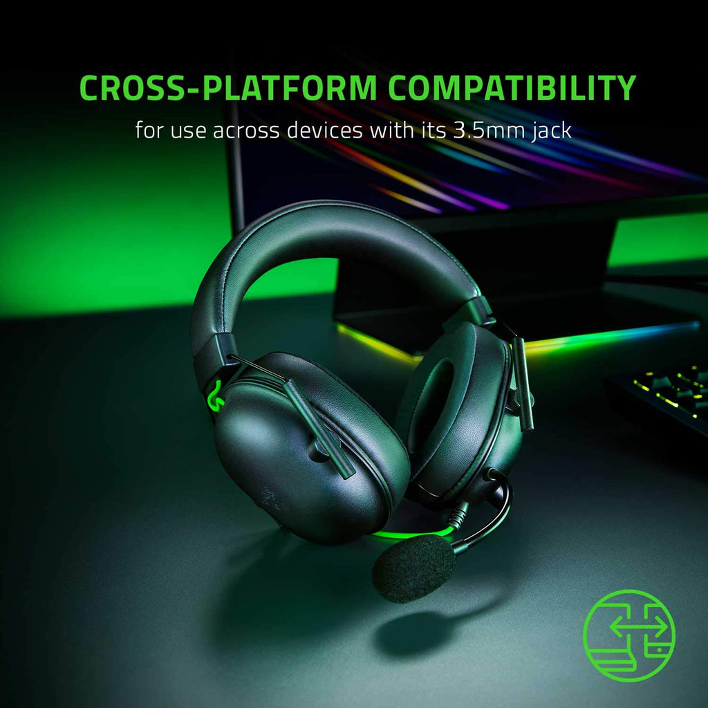 Razer BlackShark V2 X Wired PlayStation Gaming Headset, Black