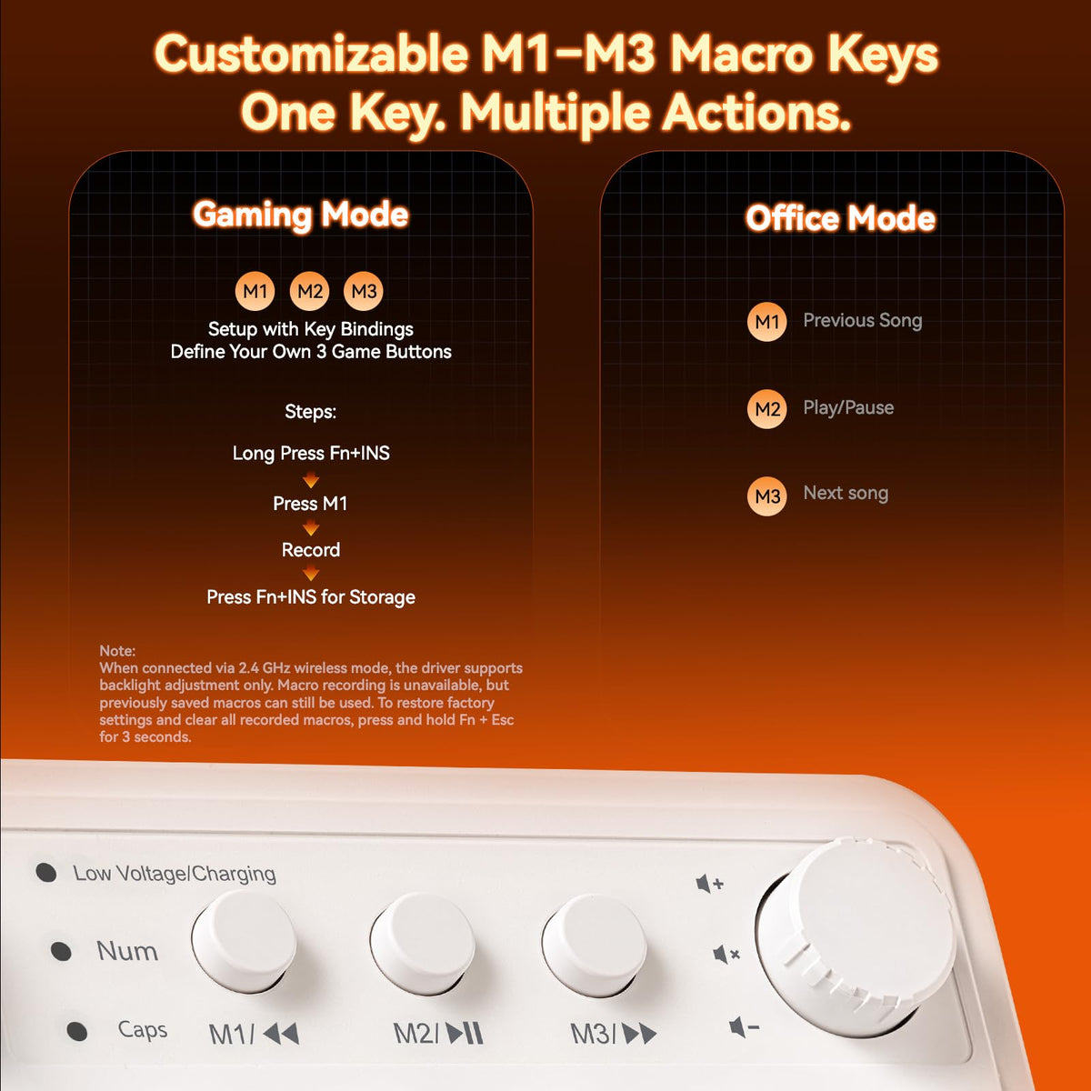 AULA 99 Key Keyboard, Wireless Gaming Keyboard Bluetooth Computer Keyboards
