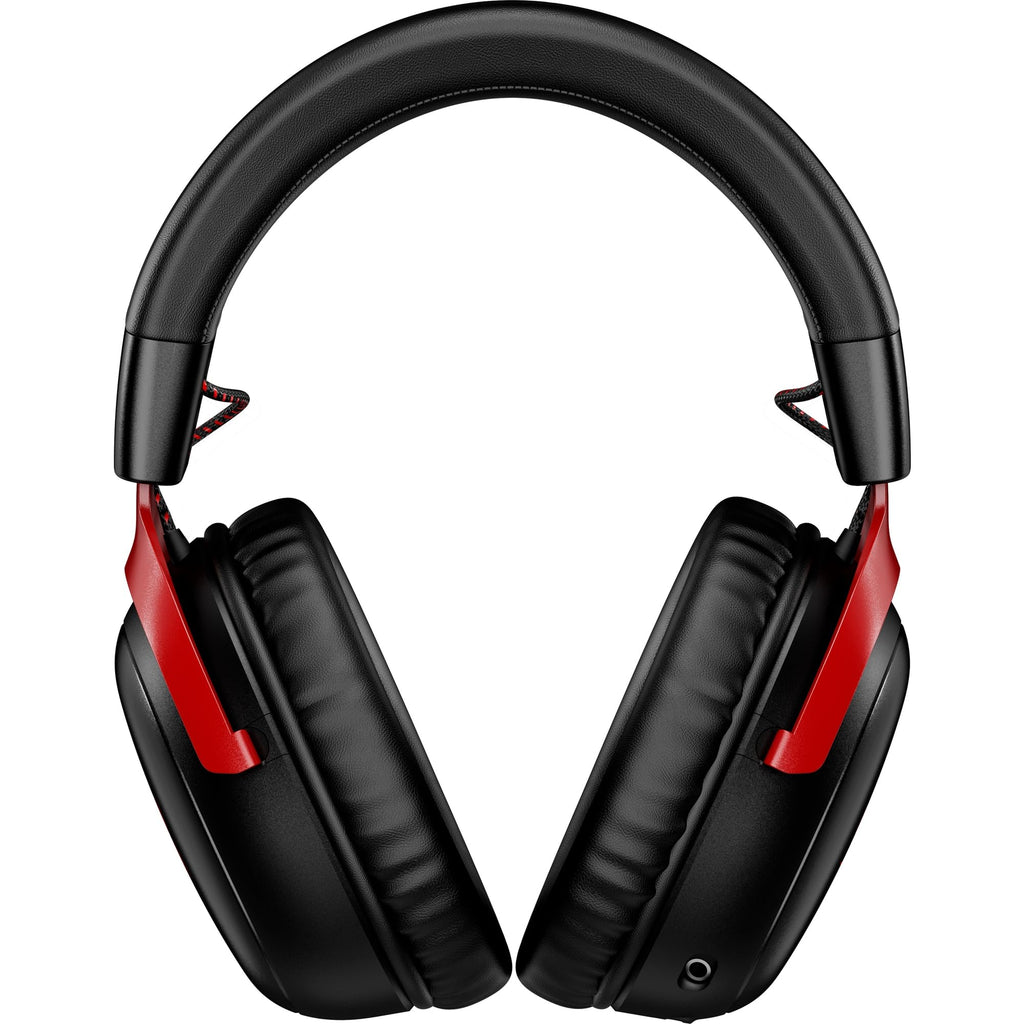 HyperX Cloud III – Wired Gaming Headset, PC, PS5, Xbox Series X|S, Angled 53mm Drivers, Spatial Audio, Memory Foam, Durable Frame, Ultra-Clear 10mm Mic, USB-C, USB-A, 3.5mm – Black/Red