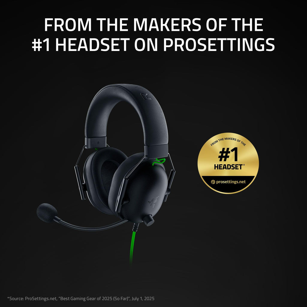 Razer BlackShark V2 X Wired PlayStation Gaming Headset, Black