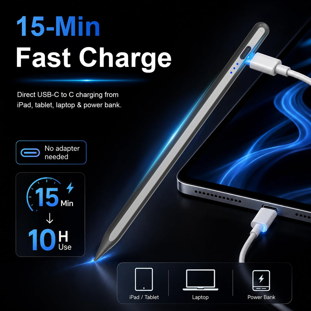 HATOKU Stylus Pen for Apple iPad 2018-2026 Magnetic for Note-Taking Drawing