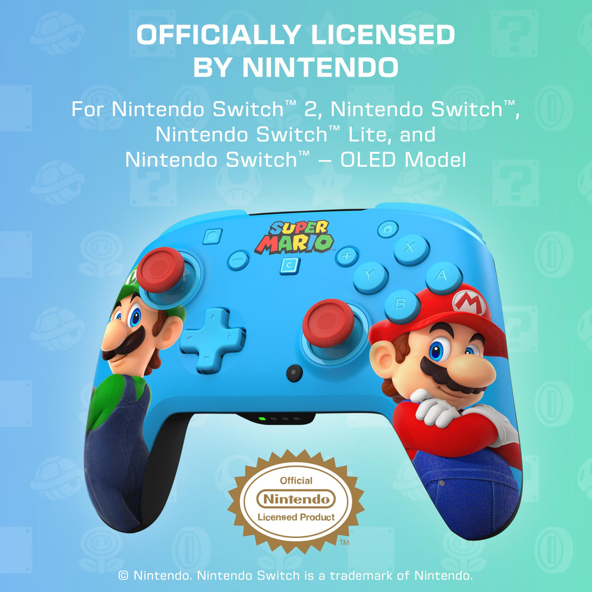 Turtle Beach Rematch Wireless Controller Super Mario Jump Nintendo Switch 2