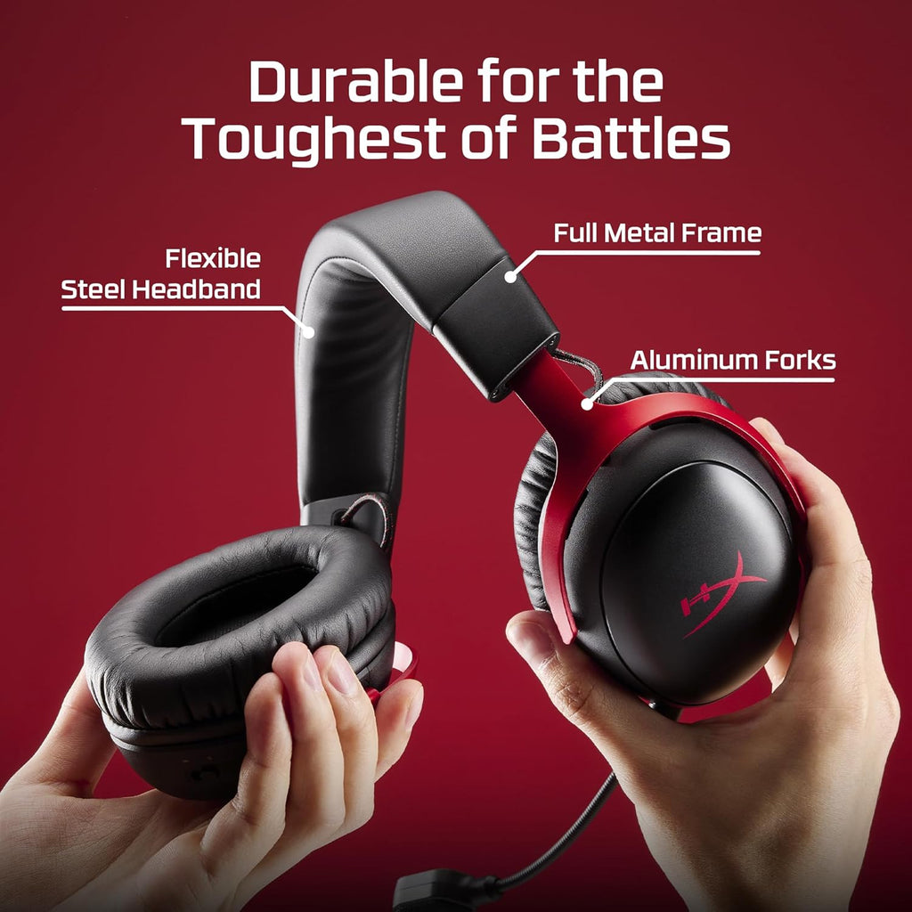 HyperX Cloud III S – Wireless Gaming Headset for PS5, PS4, Switch, PC, Mac, and Mobile, Up to 120-Hour (2.4GHz) / 200-Hour (Bluetooth) Battery, 53mm Angled Drivers, Detachable Mic – Black