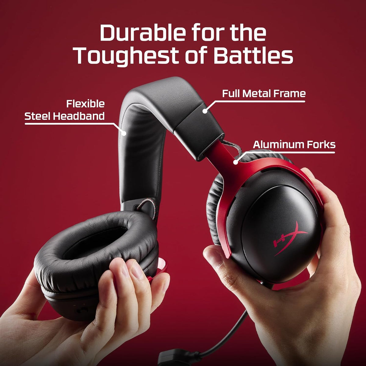 HyperX Cloud III S – Wireless Gaming Headset for PS5, PS4, Switch, PC, Mac, and Mobile, Up to 120-Hour (2.4GHz) / 200-Hour (Bluetooth) Battery, 53mm Angled Drivers, Detachable Mic – Black