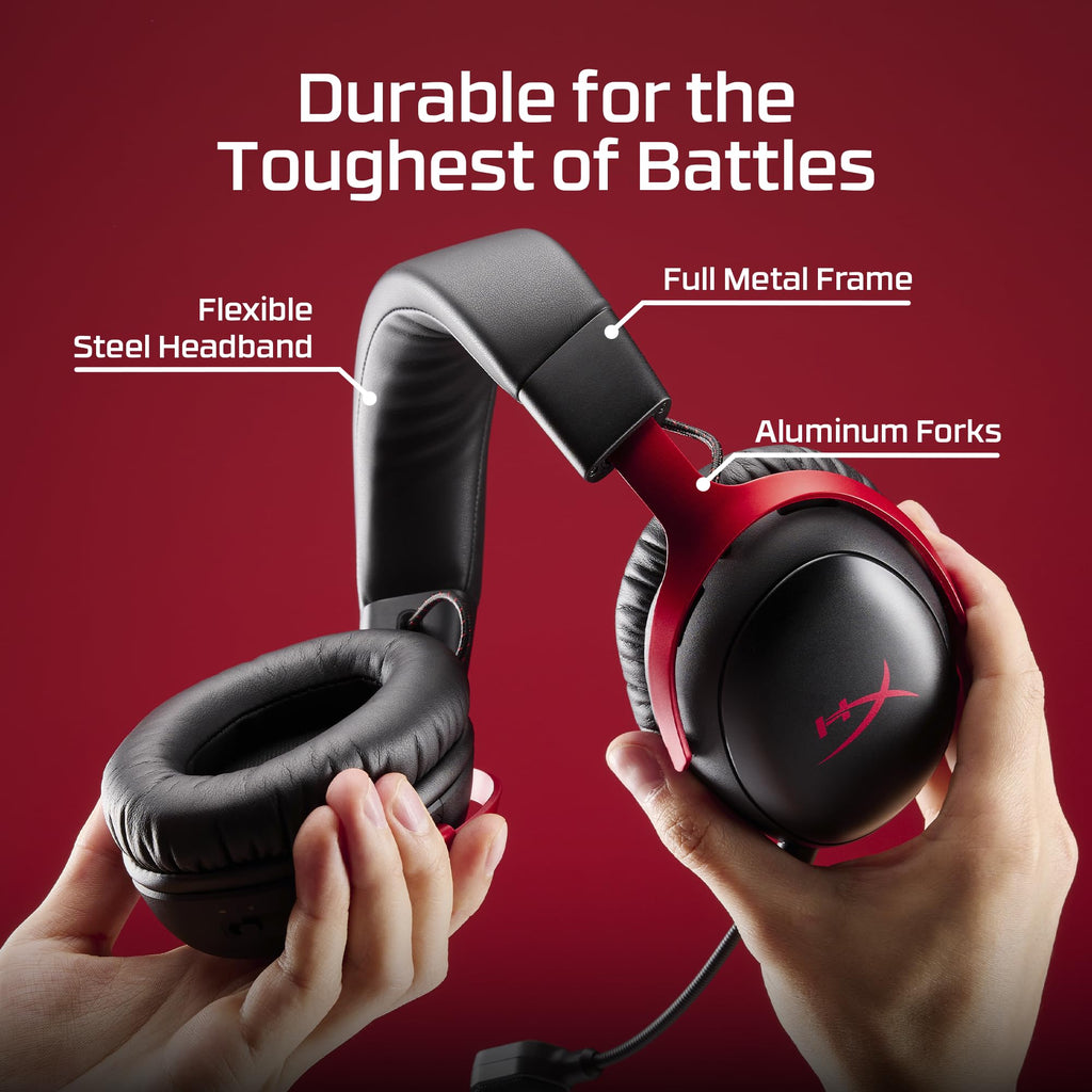 HyperX Cloud III S – Wireless Gaming Headset for PS5, PS4, Switch, PC, Mac, and Mobile, Up to 120-Hour (2.4GHz) / 200-Hour (Bluetooth) Battery, 53mm Angled Drivers, Detachable Mic – Black
