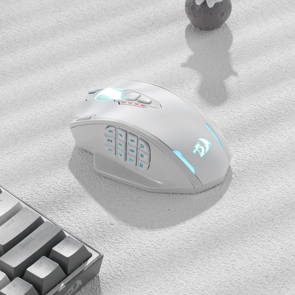 Redragon M908 Wired MMO RGB Gaming Mouse 12400 DPI Remapping Keys