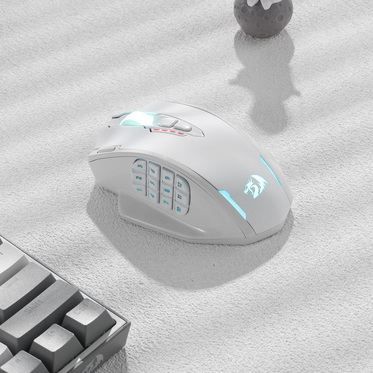 Redragon M908 Wired MMO RGB Gaming Mouse 12400 DPI Remapping Keys