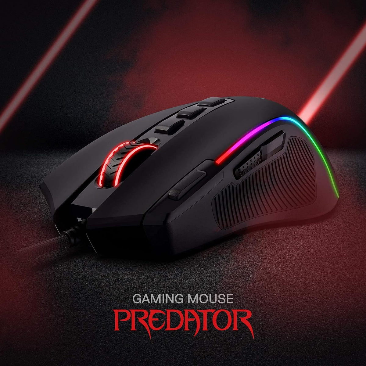 Redragon M612 Wired RGB Optical Gaming Mouse 8000 DPI Remapping Keys