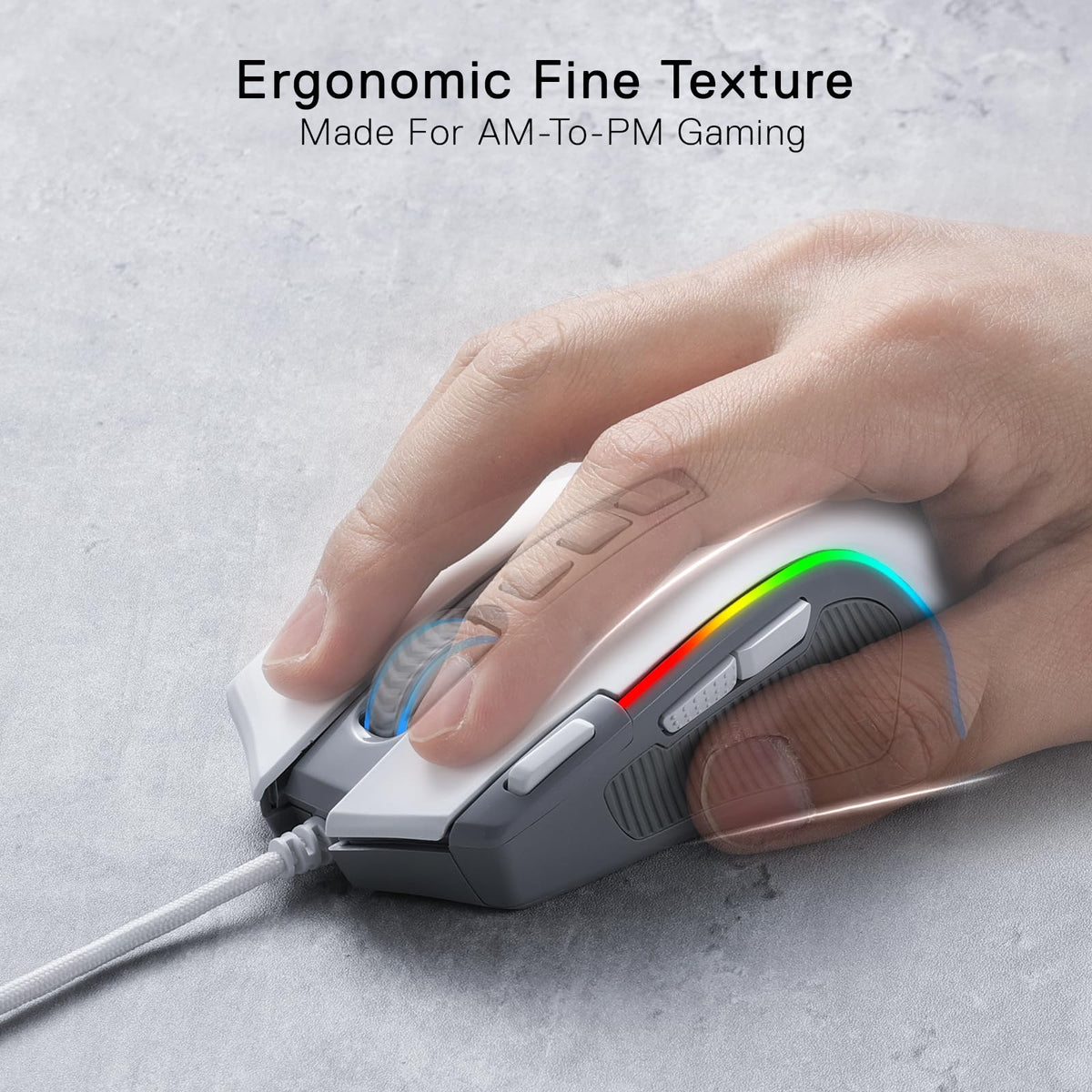 Redragon M612 Wired RGB Optical Gaming Mouse 8000 DPI Remapping Keys