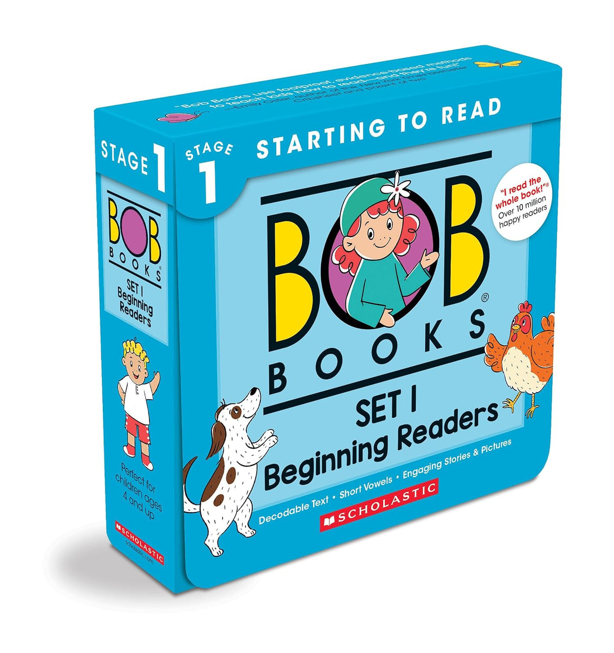 Bob Books - Set 1: Beginning Readers Box Set | Phonics, Ages 4 and up, Kindergarten (Stage 1: Starting to Read)