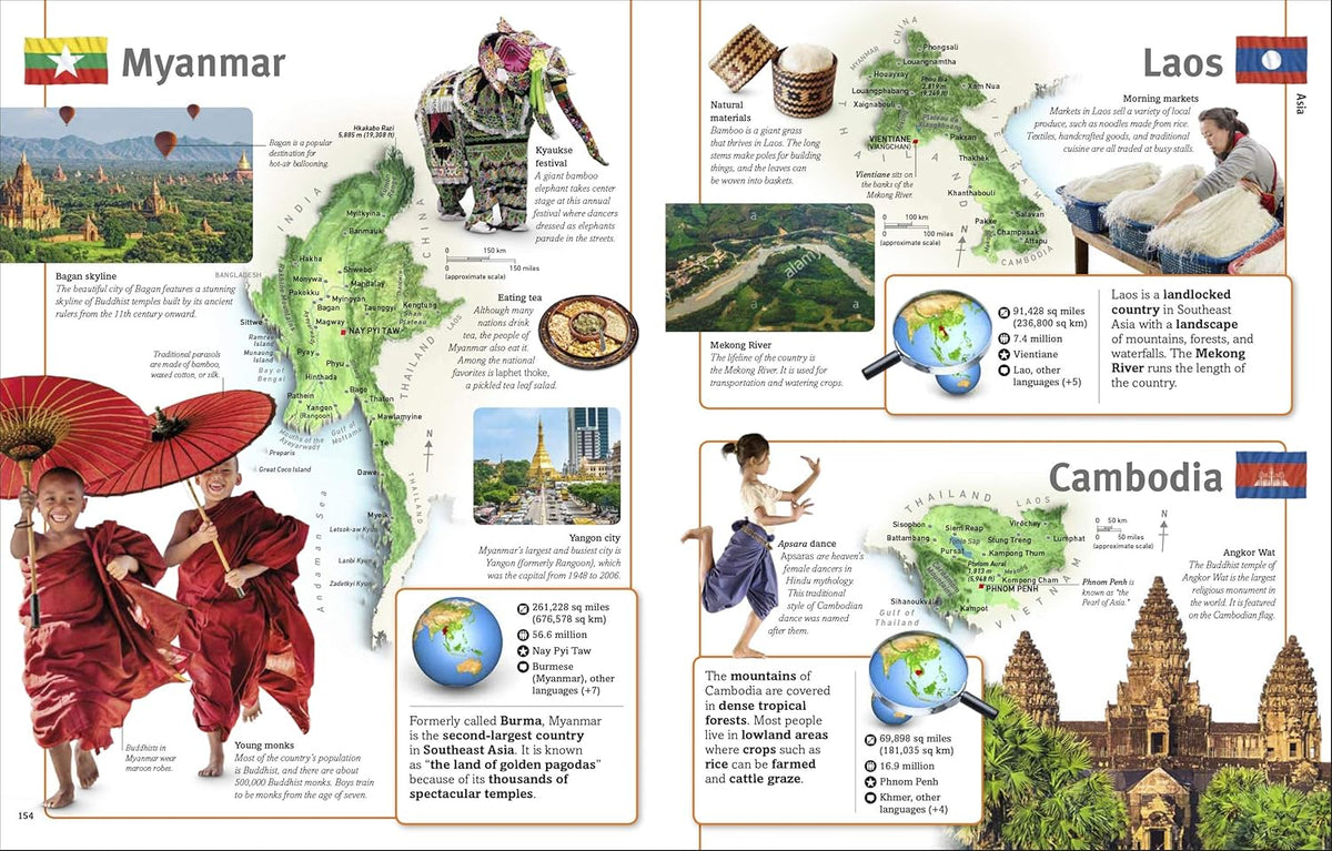 Countries of the World: A Visual World Geography Encyclopedia for Kids (DK Our World in Pictures)