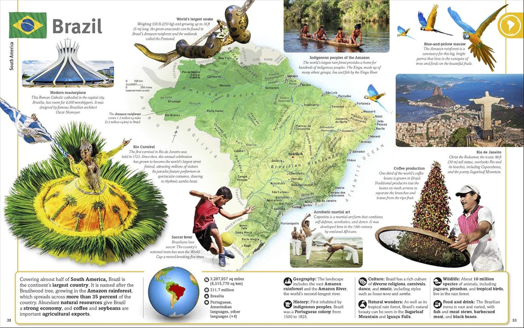 Countries of the World: A Visual World Geography Encyclopedia for Kids (DK Our World in Pictures)