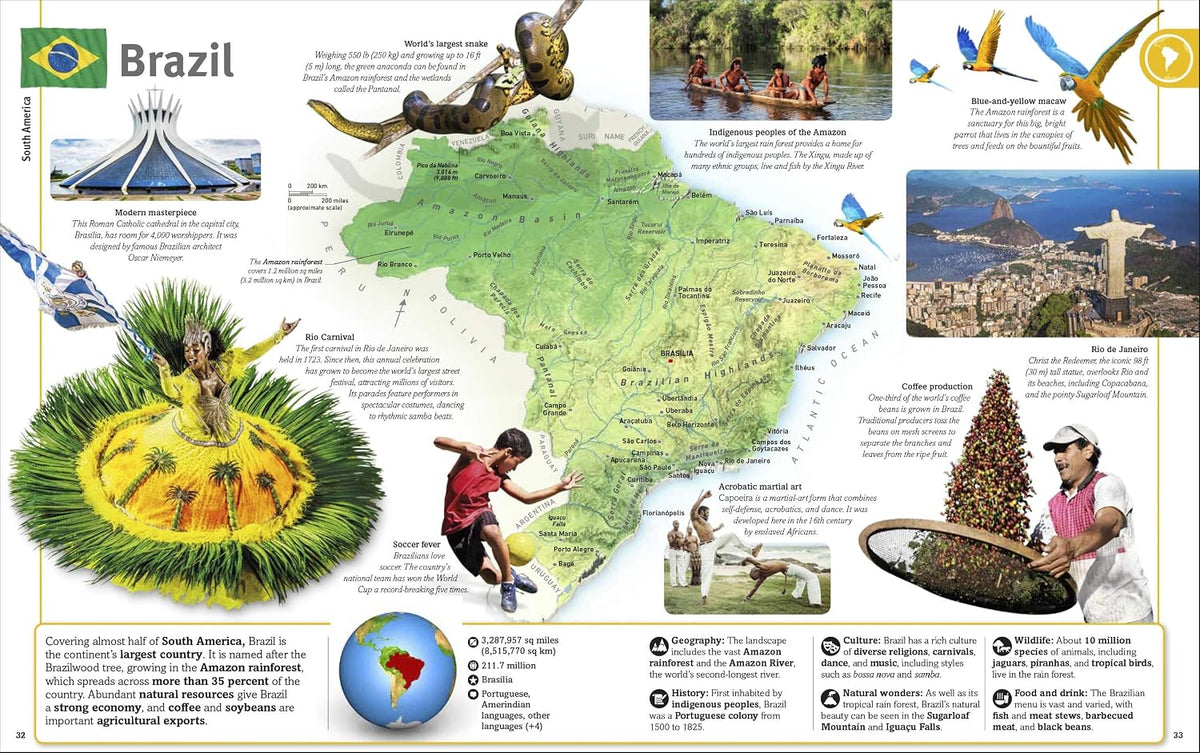 Countries of the World: A Visual World Geography Encyclopedia for Kids (DK Our World in Pictures)